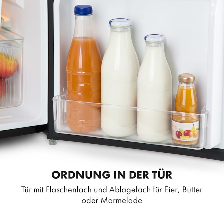 Big Daddy Cool Kühl-Gefrier-Kombination 87 Liter 40dB EEK F 87 Ltr | Schwarz