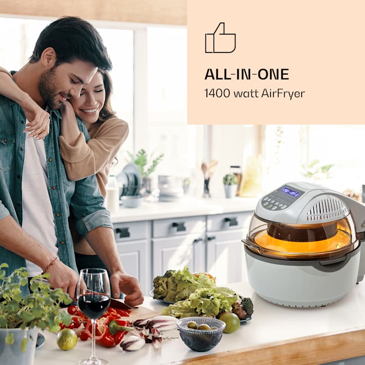 VitAir Smart Hot Air Fryer App Control / 1400W / 7.75 l / 20 Programmes Silver