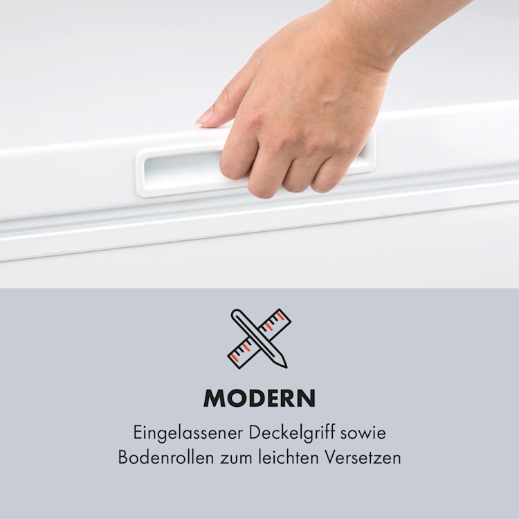 Iceblokk Eco Gefriertruhe D 200l 2 Hängekörbe Bodenrollen