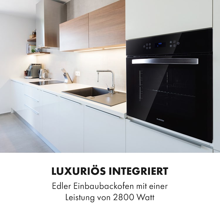 Bernadin Elektrischer Einbaubackofen 2800 Watt 70l 50 - 250° C EEK A+