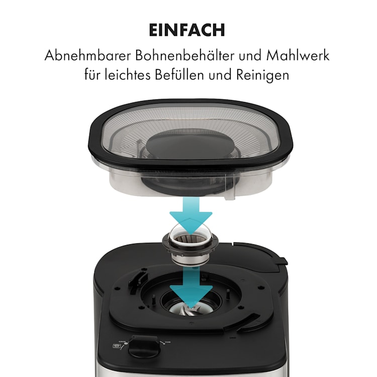 Aromatica Taste 10 Kaffeemaschine Kegelmahlwerk 10 Tassen