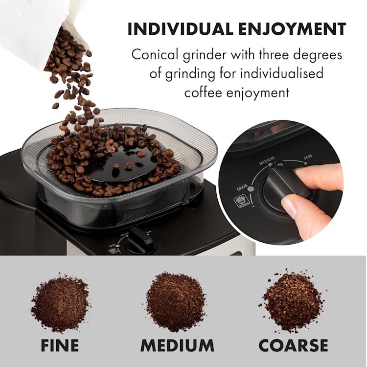 Aromatica Taste 10, Coffee Machine, Conical Grinder, 10 Cups