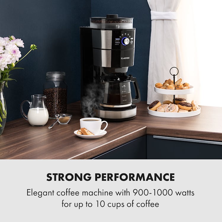 Grind & Brew, kávovar, 900-1000 W, 10 šálků, litrová nádrž, mlýnek