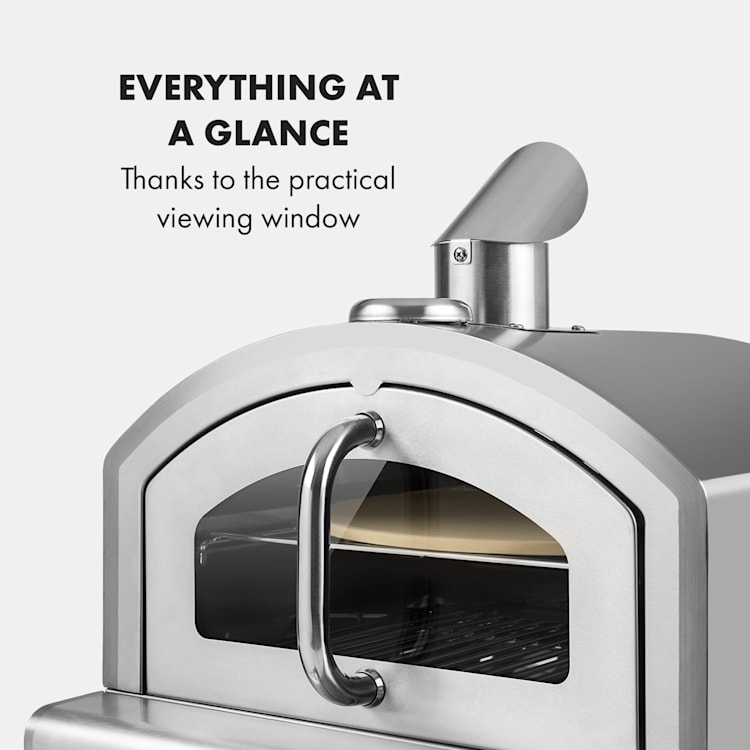 Pizzaiolo Neo, plynová pec na pizzu, vrátane kameňa na pizzu, termometer, nerezová oceľ