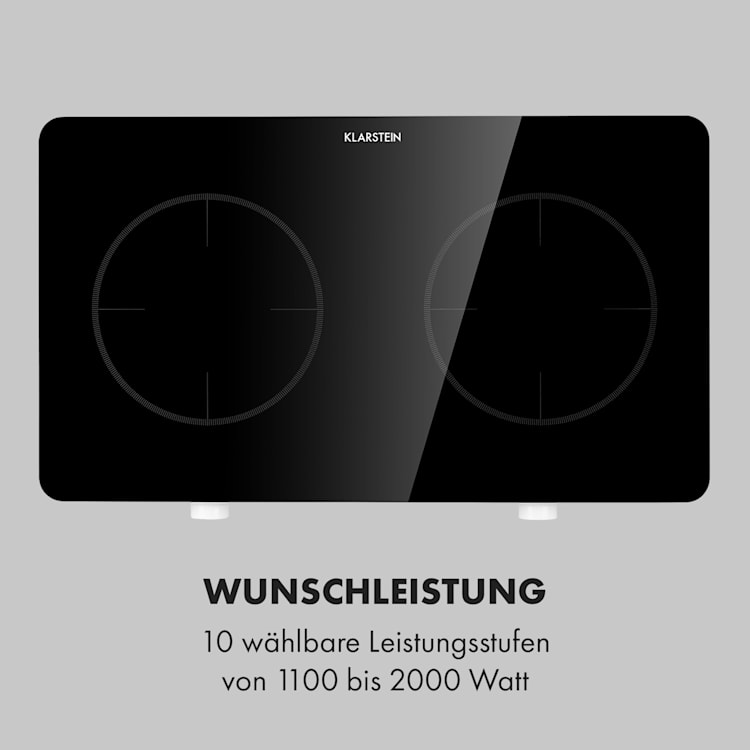 FutureChef, double induction hotplate, 3000 watts, 2 hobs, black Black