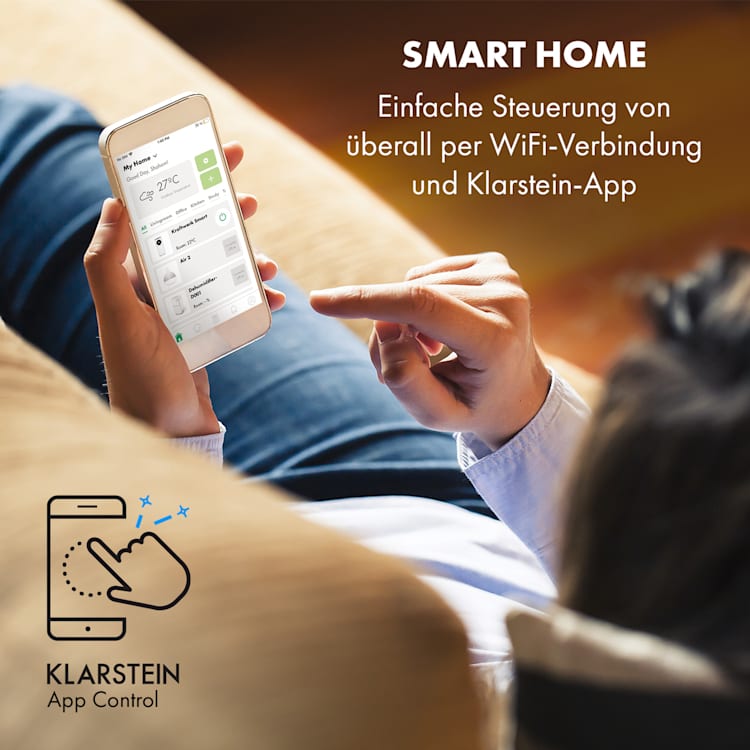 Kraftwerk Smart 12K Klimaanlage 3-in-1 12000 BTU App-Steuerung Fernbedienung 12.000 BTU | Roségold