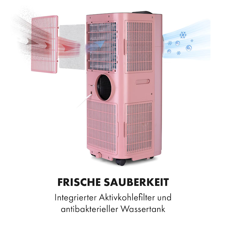 Kraftwerk Smart 12K Klimaanlage 3-in-1 12000 BTU App-Steuerung Fernbedienung 12.000 BTU | Roségold