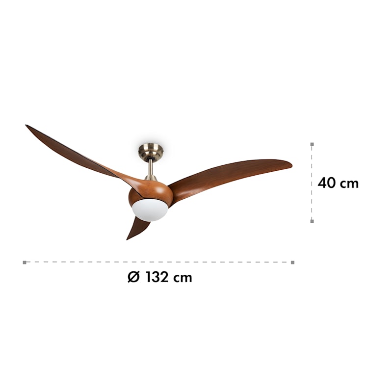Monteverde Deckenventilator Deckenleuchte 52" 8.376m³/h 3 Flügel