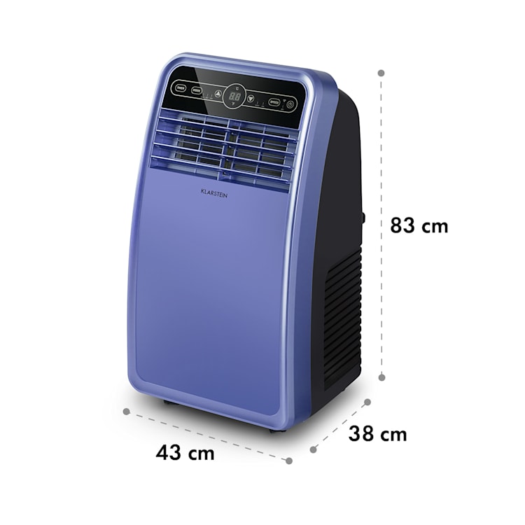 Metrobreeze New York Smart 7k mobiele airco 7000 BTU/2,1 kW EEC A afstandsbediening 7.000 BTU | blauw lila