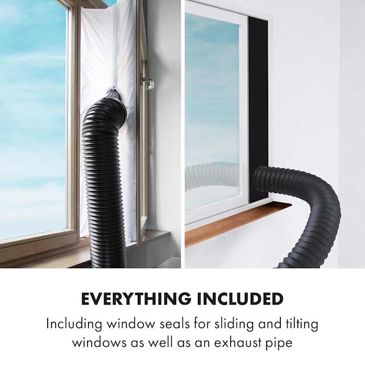 Metrobreeze New York Smart 12k mobiele airco 12000 BTU/3,5 kW EEC A afstandsbediening Zwart | 12.000 BTU