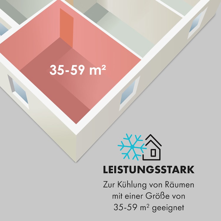 Metrobreeze New York Smart 12k mobile Klimaanlage 12000 BTU/3,5 kW EEC A Fernbedienung roségold 12.000 BTU | Roségold