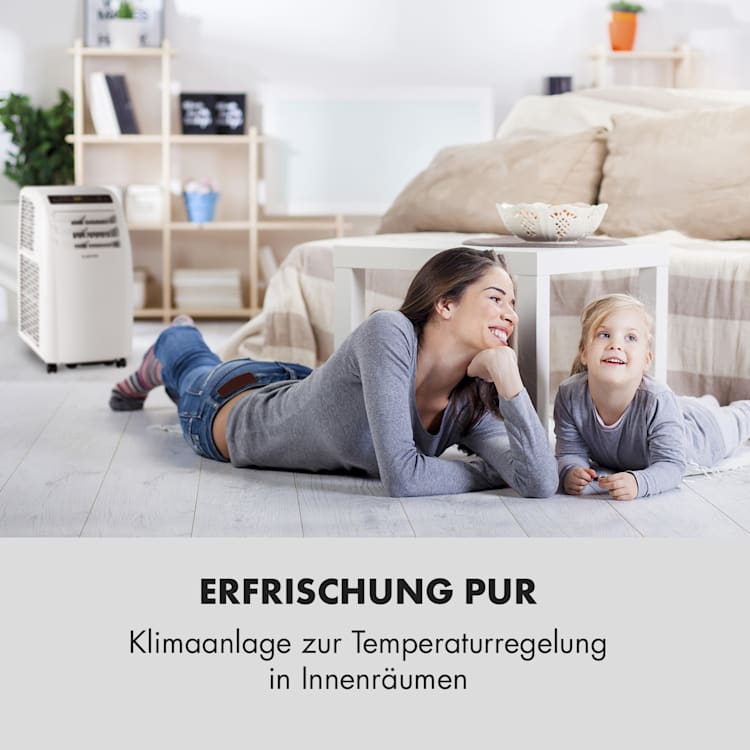 Metrobreeze Rom Smart mobile Klimaanlage 10.000 BTU / 3,0 kW EEC A+ Fernbedienung Weiß