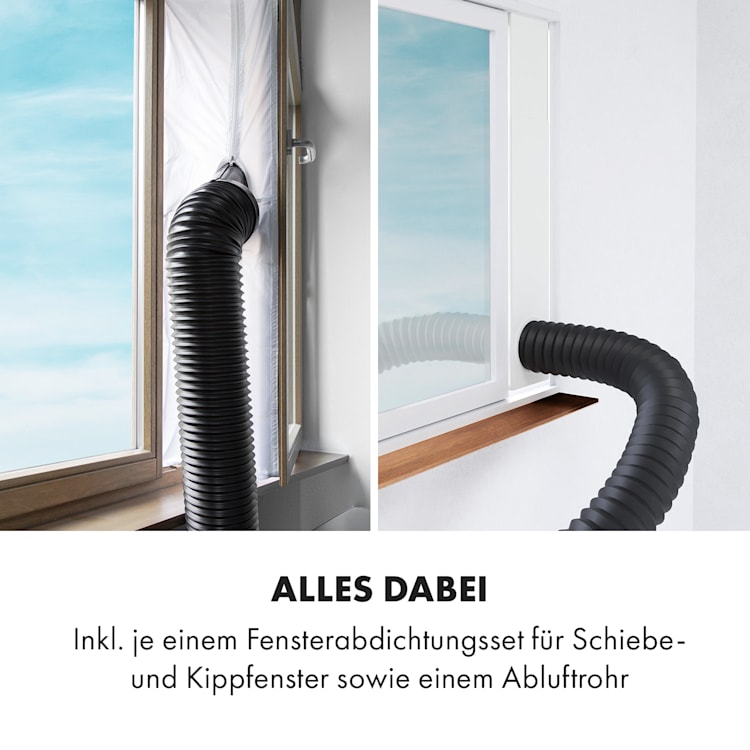 Metrobreeze Rom Smart mobile Klimaanlage 10.000 BTU / 3,0 kW EEC A+ Fernbedienung Schwarz