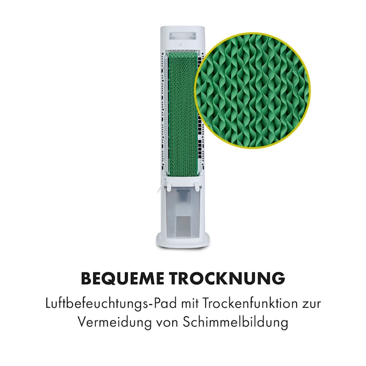 Skytower Grand Smart Luftkühler 80W 480 m³/h 8 Liter mobil Weiß