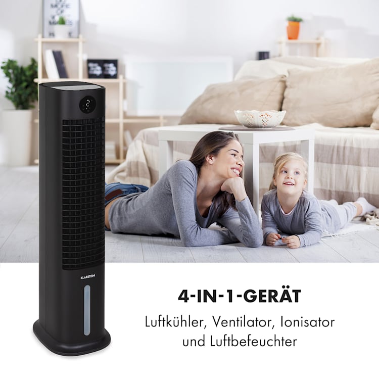 Skytower Grand Smart Luftkühler 80W 480 m³/h 8 Liter mobil Schwarz