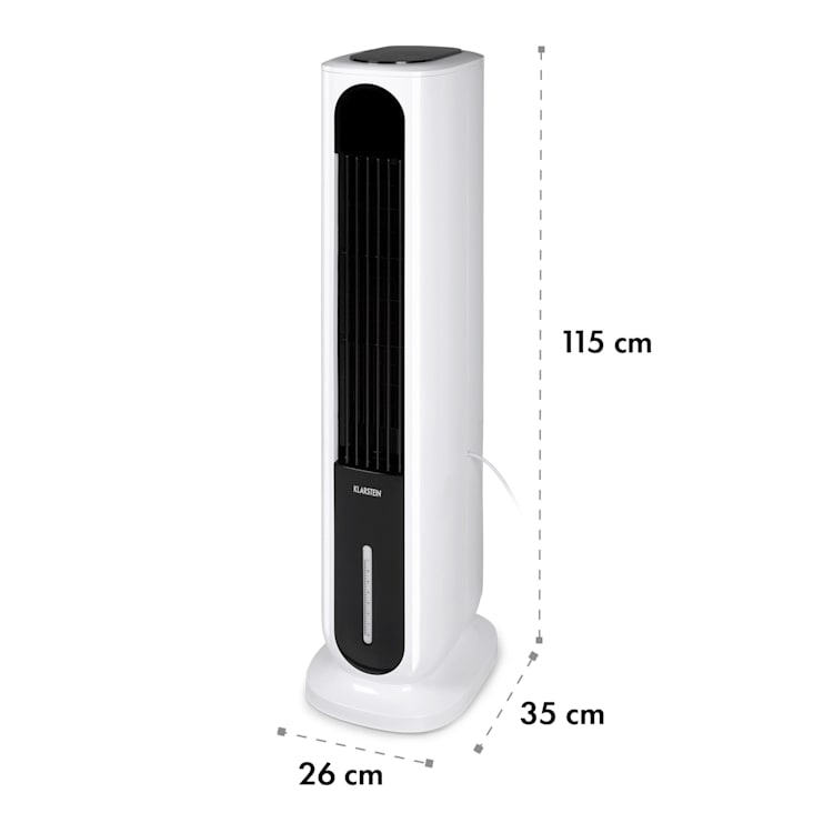 Polar Tower Smart Ventilator Luftkühler 7L 85W Fernbedienung 5x Eispack Weiß