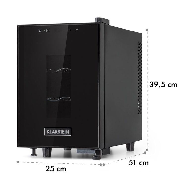 Bellevin 6 Uno Weinkühlschrank 17 Liter 11-18 °C SingleZone LED
