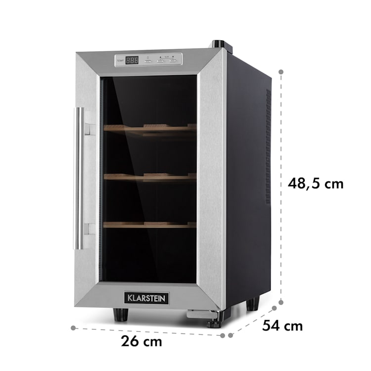 Reserva 8 Uno, borhűtő, 23 liter, 8 palack, 11-18 ° C, 26 dB, nemesacél