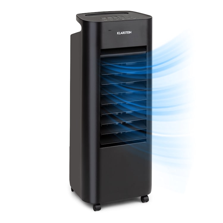 IceWind Max, răcitor de aer 3-în-1, 330 m³ / h 60W, oscilație, 6 litri, temporizator, telecomandă Negru