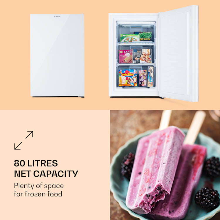 Pluto 80L Freezer 4-star 80 litres down to -18 °C White