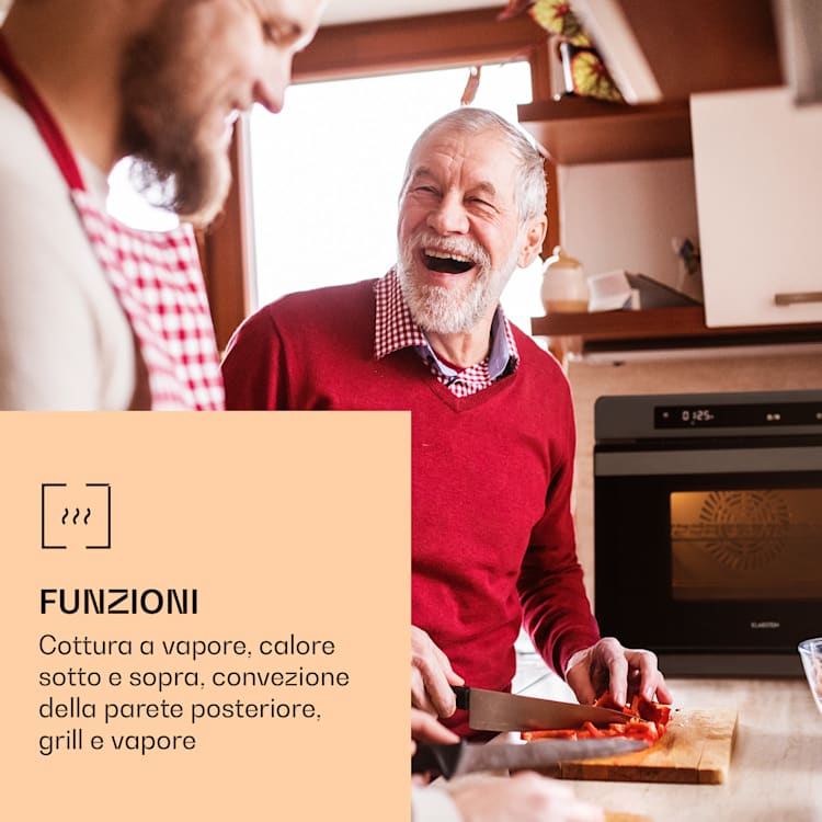 VaporChef, forno a vapore, 230 °C, 31 l, pannello di controllo touch