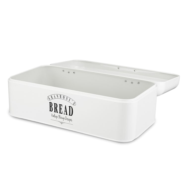 Panera Delaware de metal 42 x 16 x 24,5 cm tapa abatible agujeros de