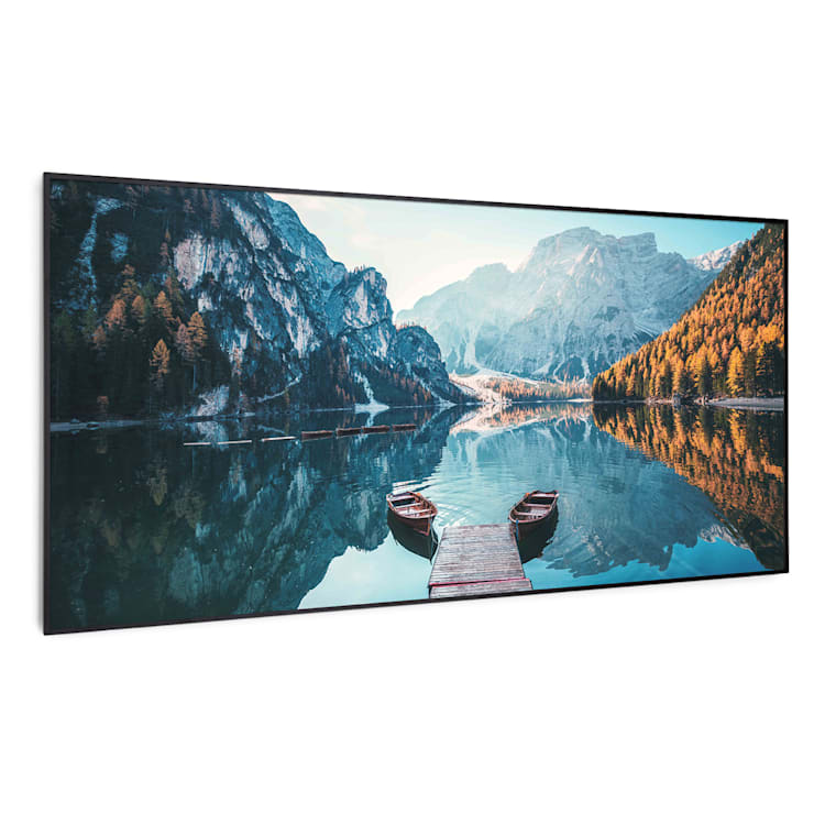 Wonderwall Air Art Smart Infrarotheizung See Horizontal 120x60cm 700W 120 x 60 cm | See Horizontal, schwarzer Rahmen