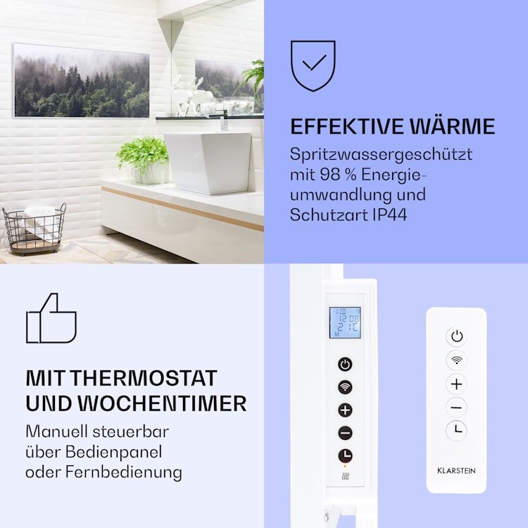 Wonderwall Air Art Smart Infrarotheizung Wald 120x60cm 700W 120 x 60 cm