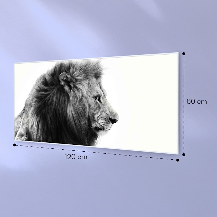 Wonderwall Air Art Smart, infrardeči grelnik, lev, 60 x 120 cm, 700 W 60 x 120 cm