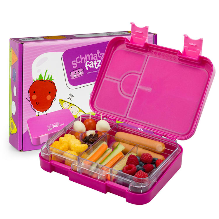 Fiambrera junior 6 compartimentos schmatzfatz 21,3 x 15 x 4,5 cm (AnxAlxP) Lila