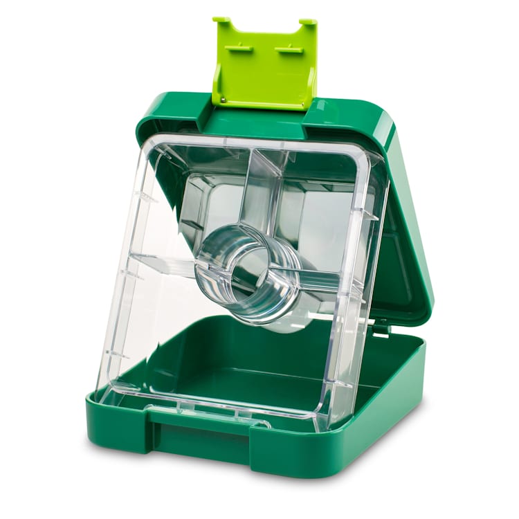schmatzfatz easy Snackbox 4 Fächer 18 x 15 x 5 cm (BxHxT) Grün