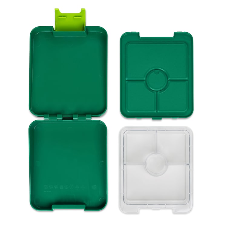 schmatzfatz easy Snackbox 4 Fächer 18 x 15 x 5 cm (BxHxT) Grün