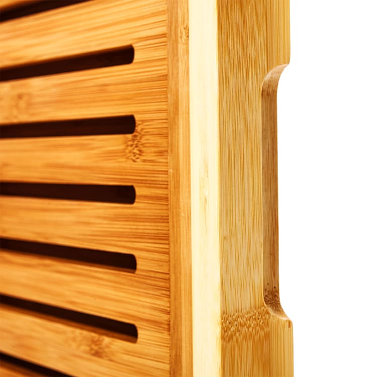 Planche à découper le pain avec ramasse-miettes bambou 38 x 3 x 25,5 cm (LxHxP) recyclable
