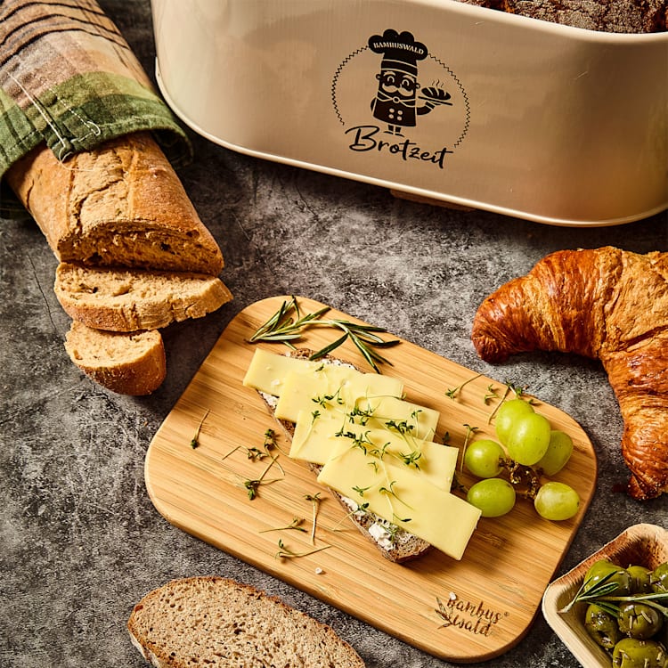 3-piece set bamboo breakfast board 22 x 1.15 x 15 cm (WxHxD) easy to clean
