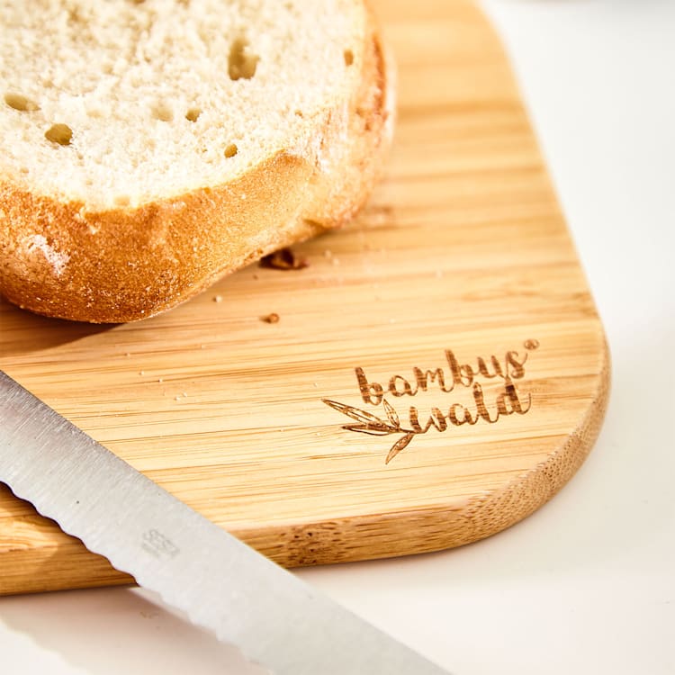 3-piece set bamboo breakfast board 22 x 1.15 x 15 cm (WxHxD) easy to clean