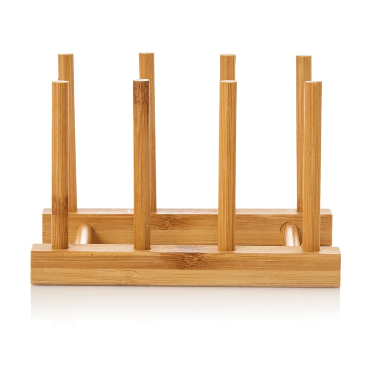 Égouttoir simple 100 % bambou 14x12x10,5 cm résistant à l'eau S