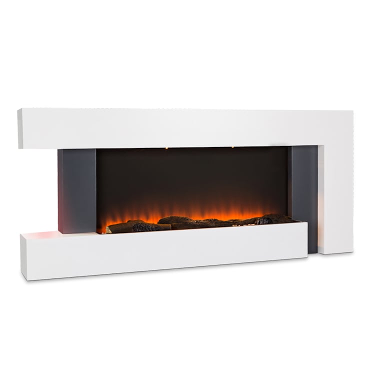 Studio Light & Fire 2 Smart Kamin 1000/2000W MDF WiFi-Steuerung Weiß