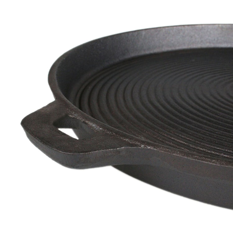 Canadienne round grill pan ripped 35 x 3 cm (ØxH) cast iron