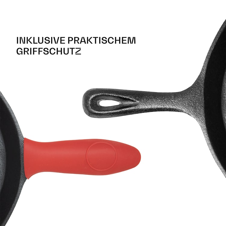 Poêle à frire Parthenaise 30 cm (Ø) fonte ronde précuite compatible avec le four