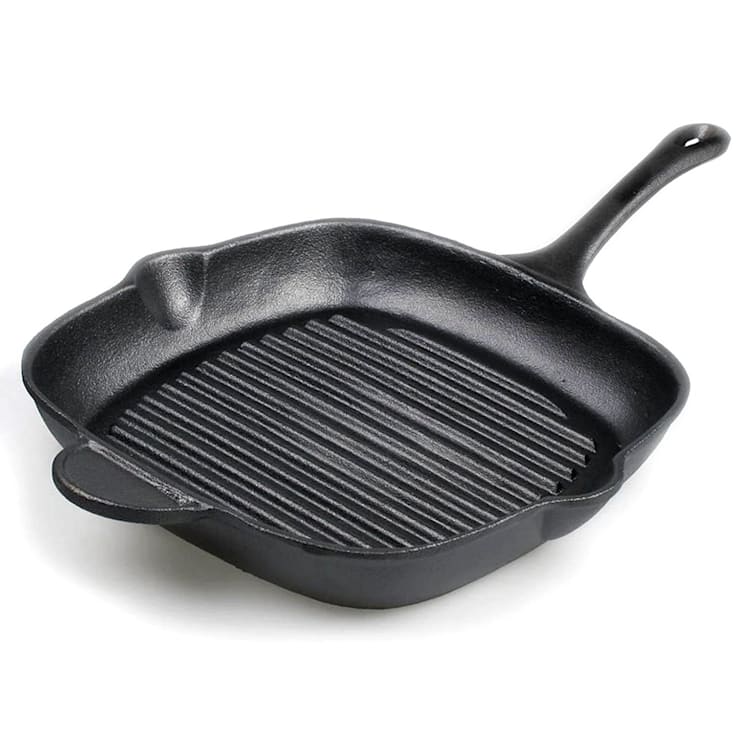 Malvi poêle à frire 29 cm fonte carrée rainurée pré-cuite 29x5x29cm rainure | Ø 29 cm