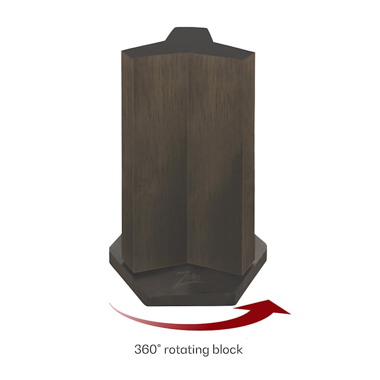 Jeu de blocs de couteaux magnétiques japonais Alpha-Royal pour 6 couteaux Knife block