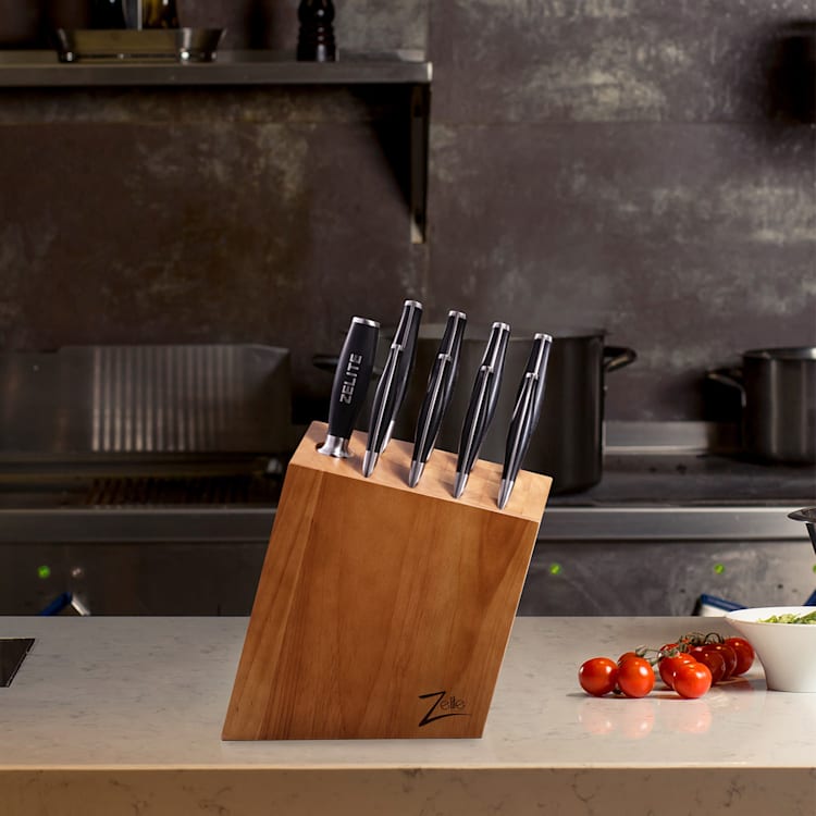 Bloc de couteaux série Comfort Pro en bois de caoutchouc Knife block