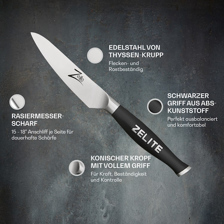 Comfort Pro Serie 4" Schälmesser 56 HRC Edelstahl Schälmesser