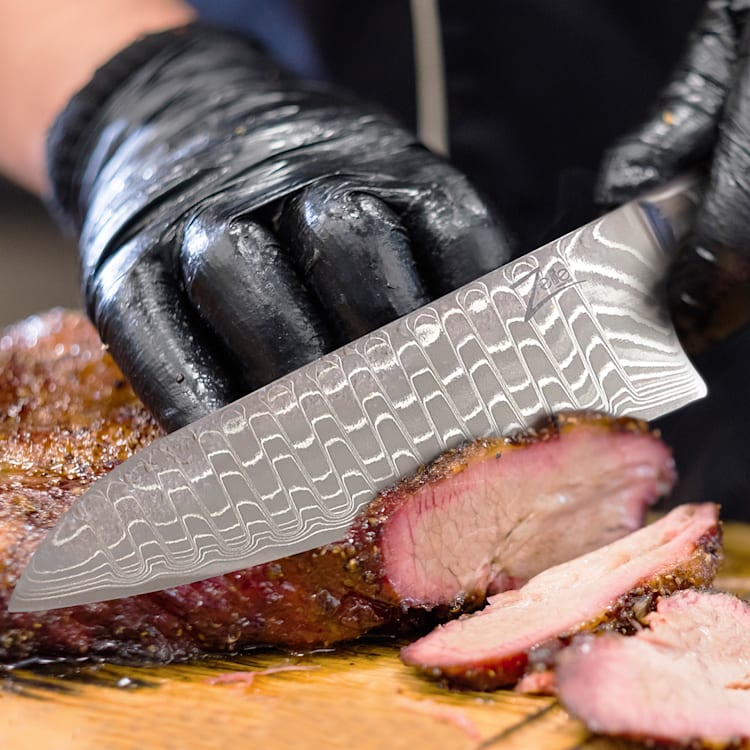 Couteau de chef 8" Infinity Wave en acier damassé 61 HRC Chef's knife