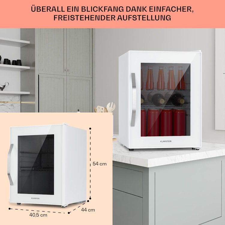 Beersafe M Quartz Kühlschrank 33 Liter 2 Böden Panoramaglastür 33 Ltr | Quartz