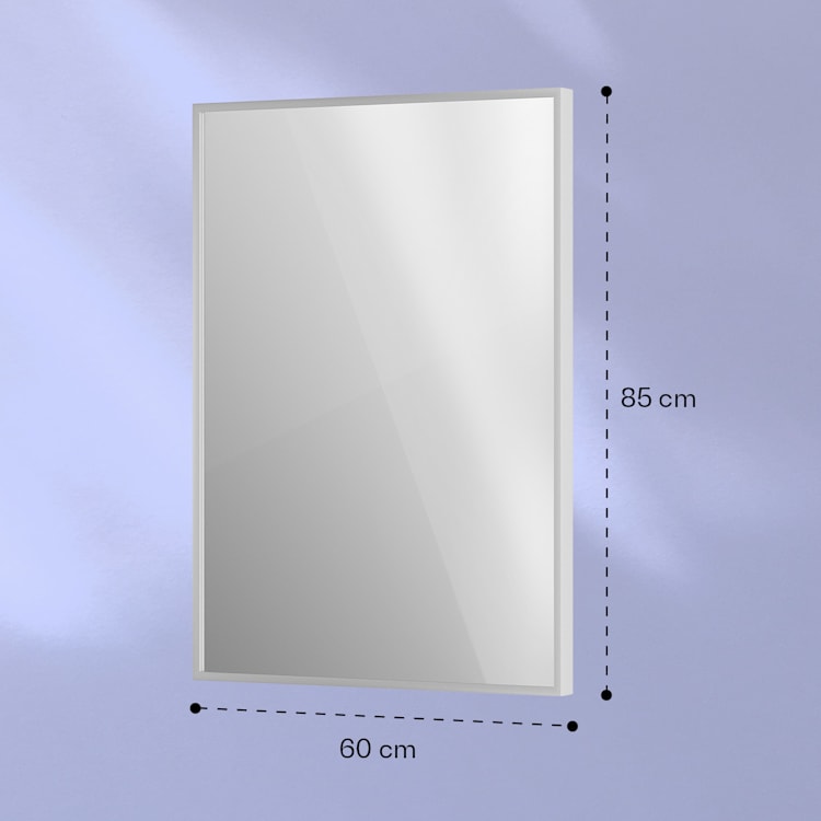 La Palma 750 smart 2-in-1 Heizgerät Infrarot Konvektor 85x60cm 750W Spiegelfront 750 W (60 x 85 cm) | Silber