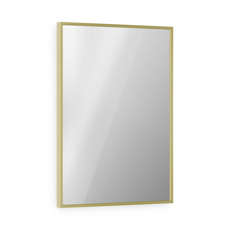 La Palma 750 calentador inteligente 2 en 1 Convector de infrarrojos 85 x 60 cm 750 W Espejo frontal 750 W (60 x 85 cm) | Oro