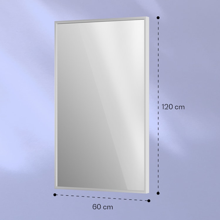 La Palma 1000 smart 2-in-1 Heizgerät Infrarot Konvektor 120x60cm 1000W Spiegel 1000 W (60 x 120 cm) | Silber