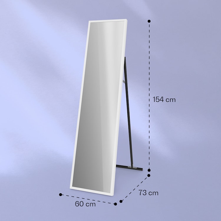La Palma 900 smart Infrarotstrahler Konvektor 40x160cm 900W Spiegel Standfuß 900 W (40 x 160 cm) | Weiß