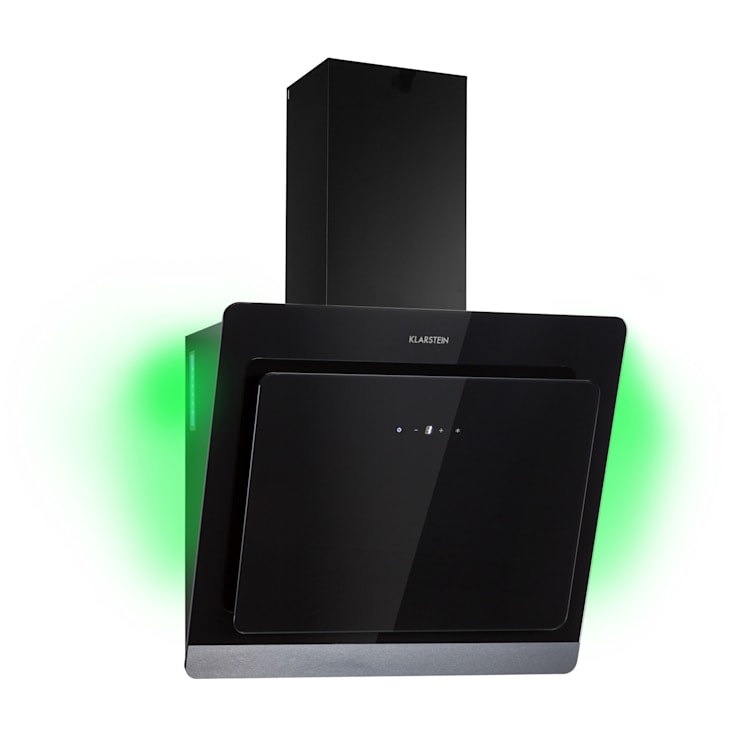 Aurora Eco 60 Dunstabzugshaube 550 m³/h 60cm kopffrei Ambientelicht EEC A+ Schwarz | 60 cm